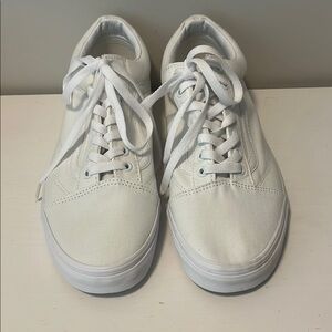 Vans Canvas Old Skool True White Sneakers